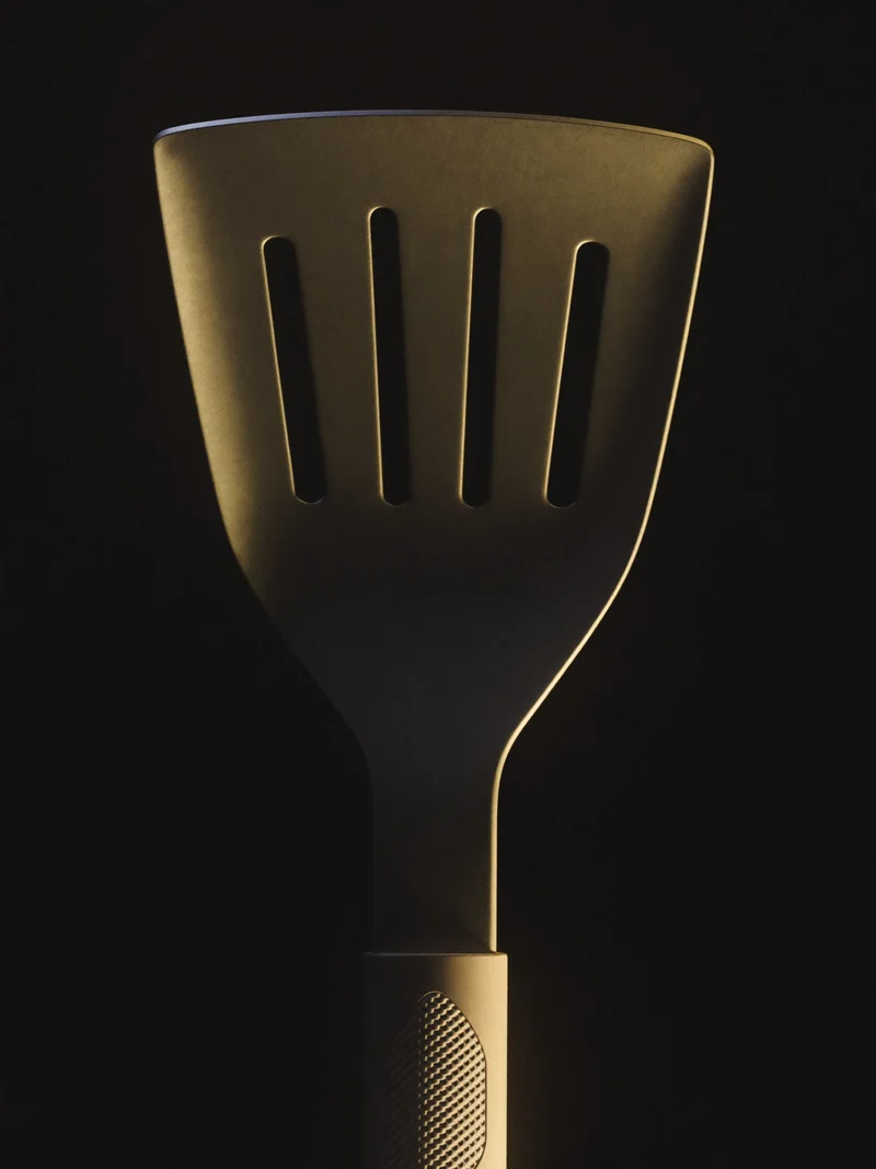 Ilustrație conceptuală: stație de grill pentru grădină, cu zonă de pregătire.